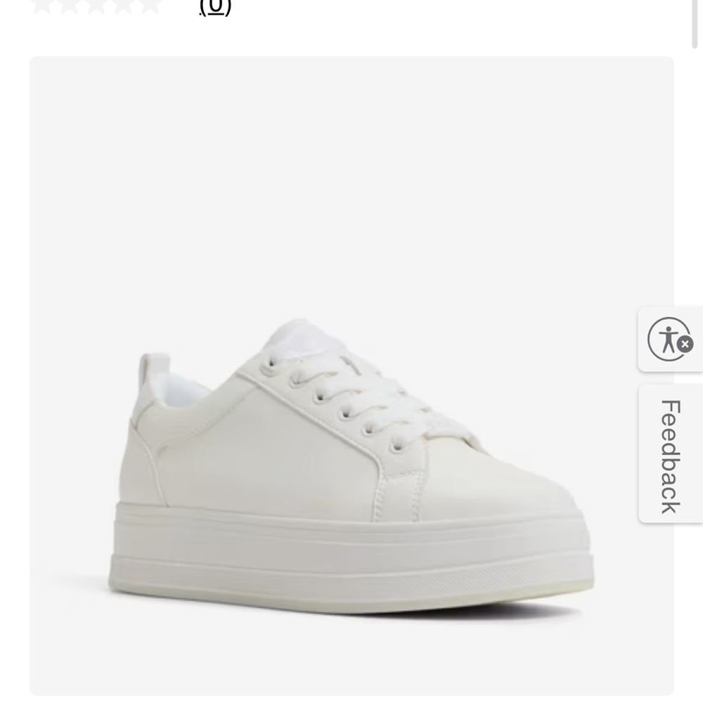 Aldo White Platform Sneakers